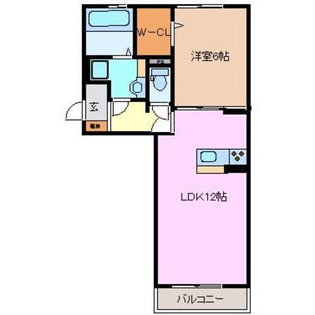 平田町駅 徒歩8分 1階の物件間取画像